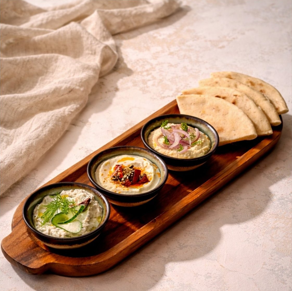 Greek Dips Trio & Pita