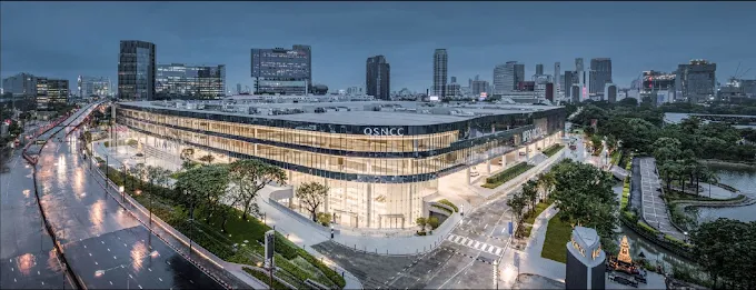 Queen Sirikit National Convention Center (QSNCC) at dusk